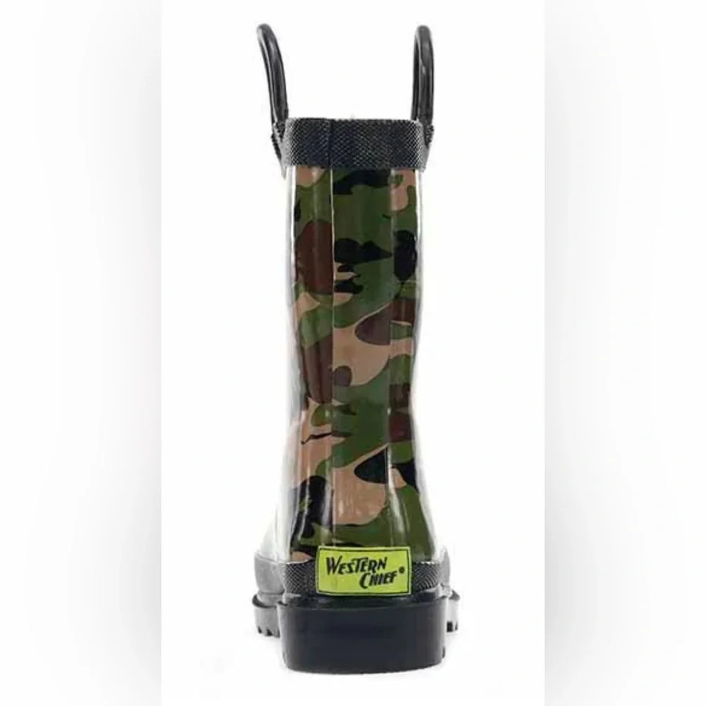 Western‎ Chief Boys Kids Camouflage Rain Boots Size 12 NWT